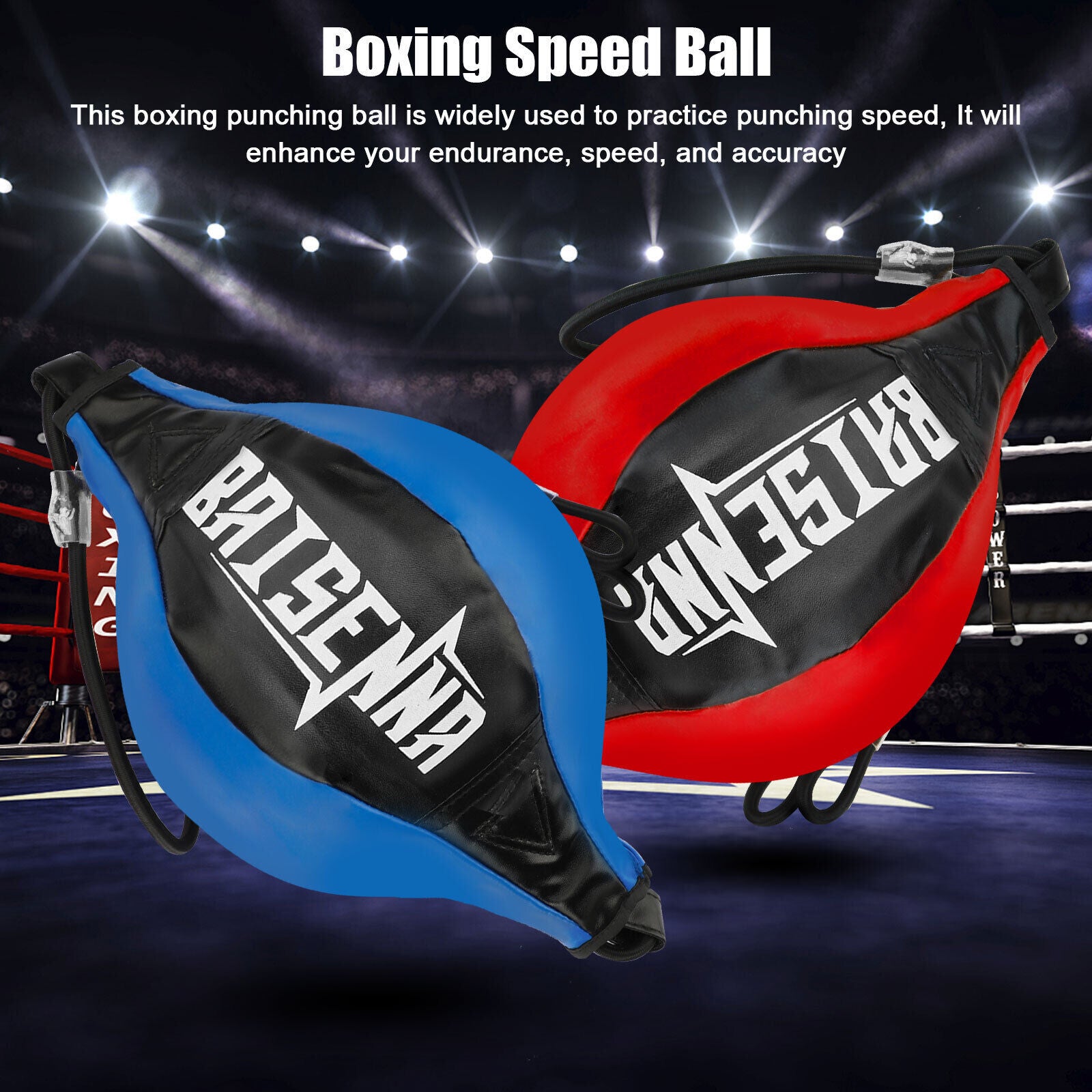 Double End MMA Punching Boxing Sparring Speed Ball Fitness Training Equipment US