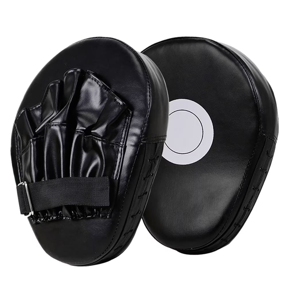 Boxing Pads Focus Mitts, Curved Hook and Jab Target Hand Pads, Great for MMA, Muay Thai, Kickboxing, Martial Arts, Karate Training, Padded Punching, Coaching Strike Shield (Black)