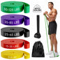 6PCS Resistance Bands Set for Exercise Fitness, Pull-Up Assistance Bands Set , Elastic Workout Bands for Ankle, Leg, Stretching, Yoga and Home Fitness with Carry Bag