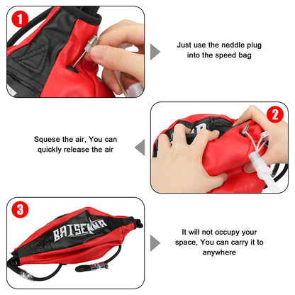 Double End MMA Punching Boxing Sparring Speed Ball Fitness Training Equipment US