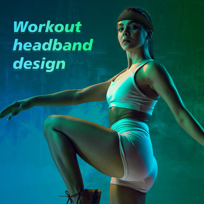 Sweatbands Sports Headband for Men & Women, Moisture Wicking Hairband Athletic Towel Headbands Cotton Head Sweat Bands for Running, Cycling, Yoga, Spa（4 PCS）