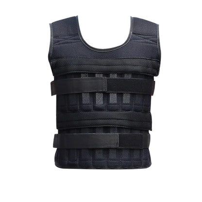 20Kg Weighted Vest Adjustable Loading Weight Jacket Exercise Weightloading Gym Equipment Boxing Training Waistcoat （Only Vest）