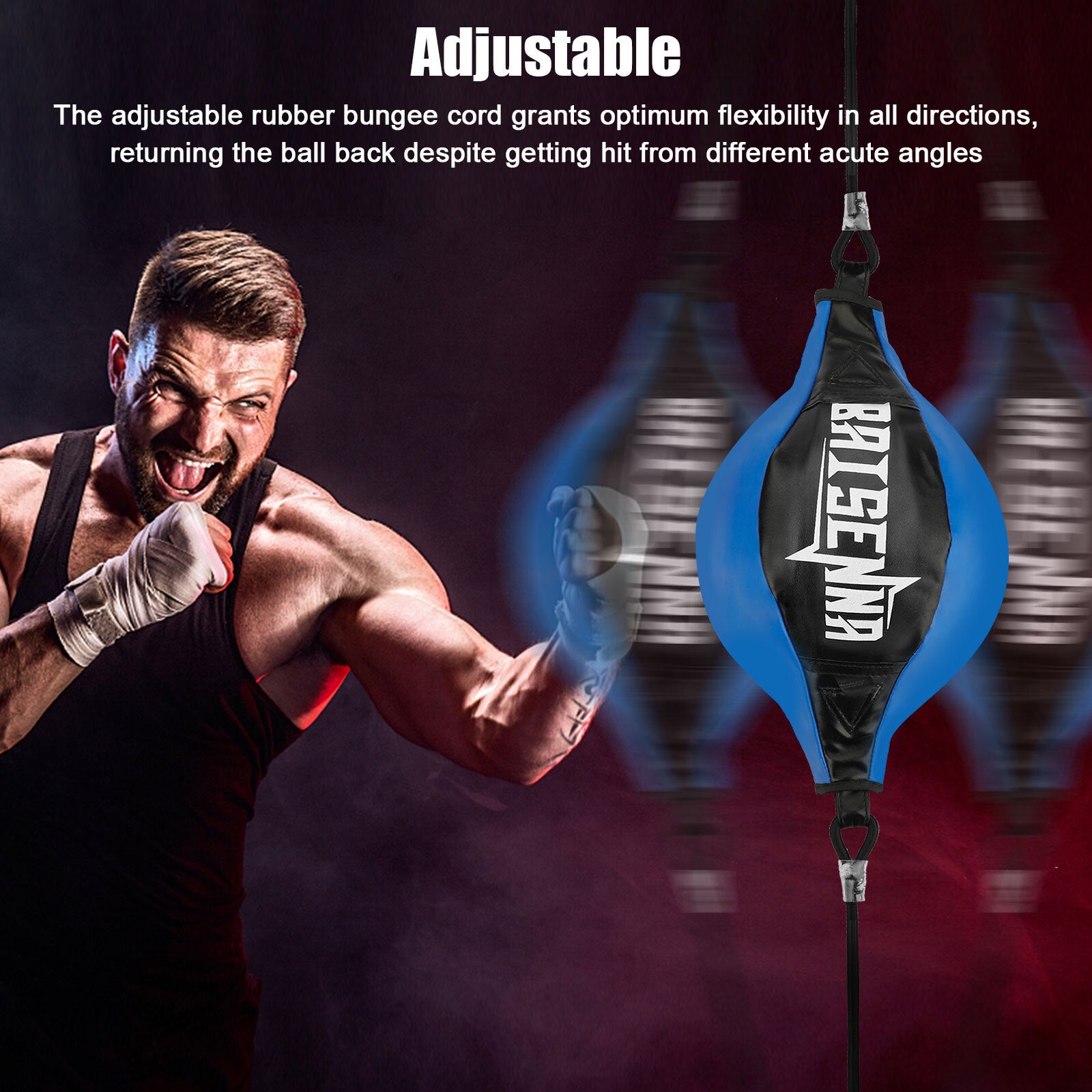 Double End MMA Punching Boxing Sparring Speed Ball Fitness Training Equipment US
